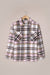 Pink Geometric Plaid Print Pocketed Shacket