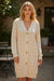 Parchment Hollow Out Buttons Front Long Cardigan