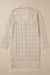 Parchment Hollow Out Buttons Front Long Cardigan