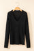 Maglione a collo vuoto a V Hollow-out