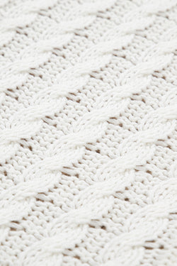Khaki Mix Magni di patchwork a maglia a maglia testurizzata