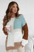 Khaki Mix Magni di patchwork a maglia a maglia testurizzata