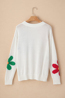 Maglione di equipaggiamento colorato colorato di fiori colorati