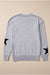 Maglione di spalla grigia a stella