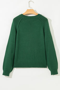 Maglione per il collo dell'equipaggio sempre sempreverde