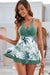Patchwork floral vert en nage de cou cou avec short