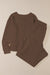 Dark Brown Ultra Loose Textured 2pcs Slouchy Outfit