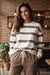 Light French Beige Drop Shoulder Pullover and Jogger Pants Set