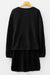 Ensemble short et pull à épaules tombantes en tricot texturé de couleur unie noir