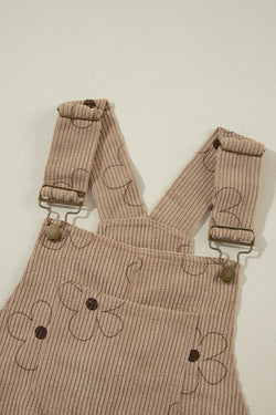 Mutura de la pana de estampado de flores caqui