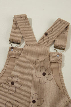 Mutura de la pana de estampado de flores caqui
