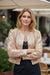 Golden Fleece Sequined Open Front Cropped Jacket