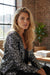 Black Sequined Open Front Cropped Jacket