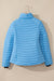 Myosotis Color Solid Color acolchoado Zippuffer Jaqueta