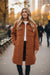 Gold Flame Textured Collared Drop Shoulder Buttoned Front Duster Coat