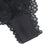High-Waist Black Lace Panty with Faux Leather Belt