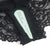High-Waist Black Lace Panty with Faux Leather Belt