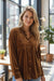 Bright Pink Plus Size Velvet Chest Pocket Drop Shoulder Shirt