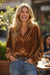 Bright Pink Plus Size Velvet Chest Pocket Drop Shoulder Shirt