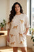 Mini-robe t-shirt à imprimé guépard et poches latérales de grande taille abricot