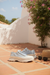Scarpe in tela a blocchi di colore leopardo multicolore