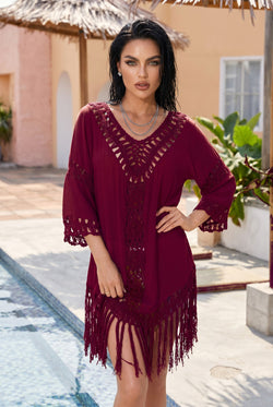 ✨ BOHEMIAN GLOW – The flowing dress with refined crochet details