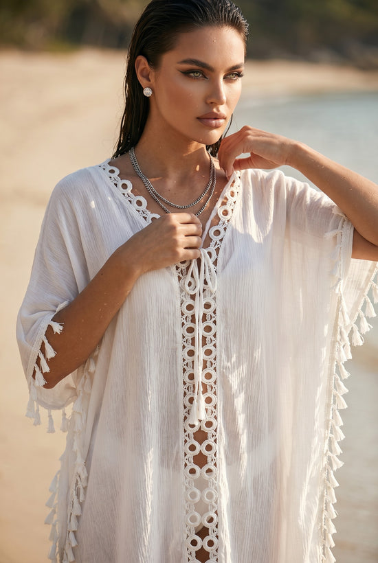 ✨ LUMINA BEACH – The flowing dress that enhances your sunny days
