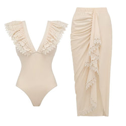✨ NUDE ELEGANCE – El elegante y atemporal conjunto de playa