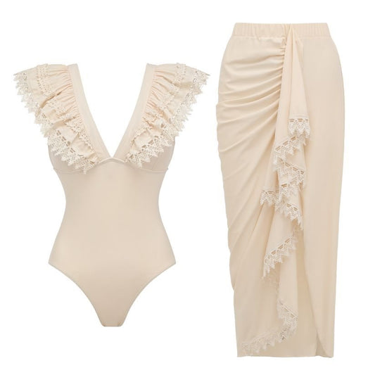 ✨ NUDE ELEGANCE – El elegante y atemporal conjunto de playa