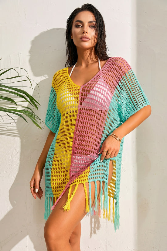 ✨ SUNSET CROCHET – The mesh dress that lights up your summer