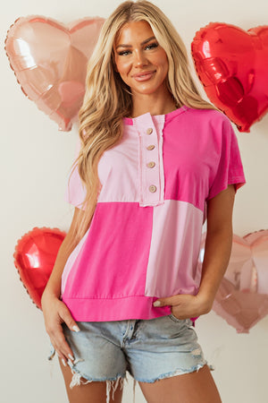 Pink Two Tone Meio Buttons Cirta