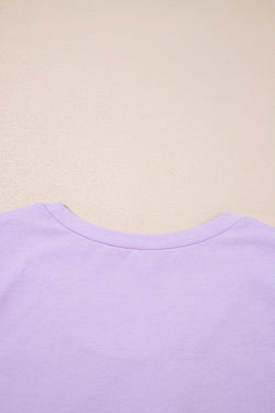 Orchid Petal Mineral Wash Casual Round Neck Tank and Straight Loose Drawstring Pants Set
