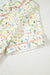 Floral Print Contrast Pipping Short Pajamas Set