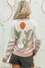 Cardigan con maglione anteriore abbottonato di cactus al deserto di albicocche