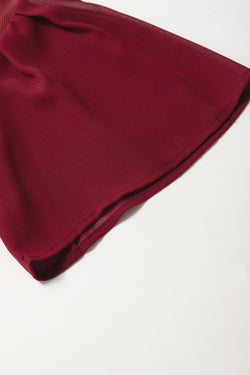 Danhlia Red Mesh Mangueta Slim Slim Fit V Decont Top