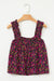 Rose boho tiras frilas tanques florais