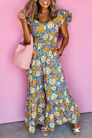 Allover à floral jaune CHERRRED CUT OUT HAUT TAILLE SUIT