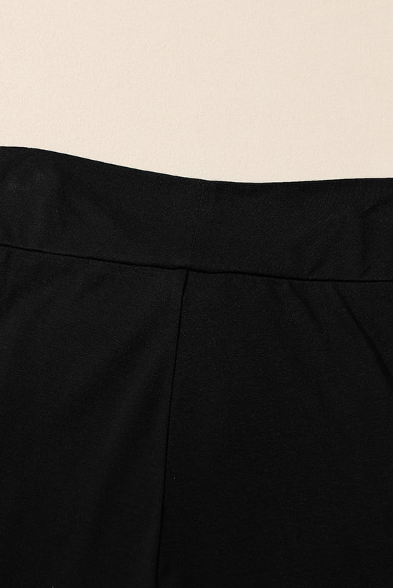 Pantalon détendu à la taille de la taille nouée nouée