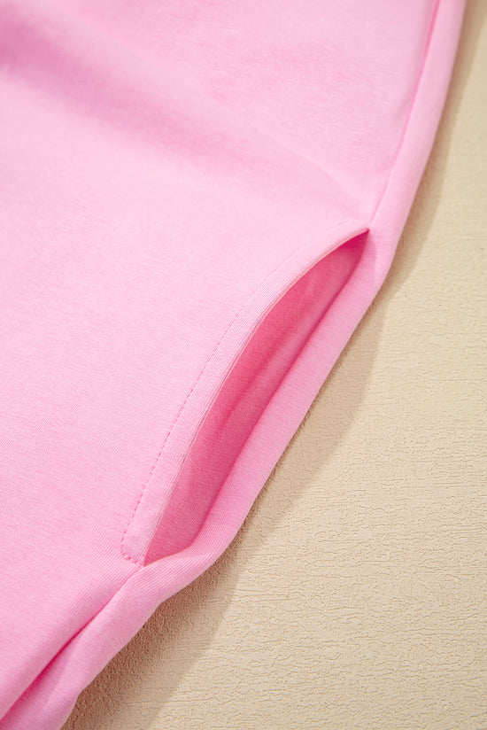 Menta verde brimele fritturato collo sciolto mini abito