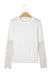 Significa per patchwork a manica in pizzo beige finto maglione fuzzy
