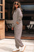 Black Athleisure Checkered 2pcs Pants Set