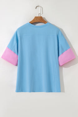 Camiseta de gran tamaño de la estrella de mezclilla de mezclilla de mezclilla aruba