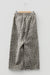 Brown Leopard Print Raw Hem Elastic Waist Loose Pull On Jeans
