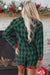 Dearlovers Red Plaid Contrast Patched Christmas Holiday Long Sleeve Shirt and Short 2pcs Pajama Set