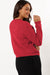 Philippine Gray Ribbed Knit Bow Front Buttoned Cardigan