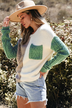 Vineyard Green Coloterblock tascabile tascabile goccia con spalla