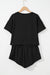 Scept di skort in vita neri da 2 pcs a 2 pezzi