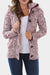 Cardigan con cappuccio con cappuccio a maniche lunghe rosse infuocate