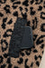 Giacca tasca laterale con cerniera con cerniera con stampa leopardata kaki