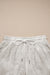 Beige Vintage Tie Dye Bracelet Manches Cordon Taille Élastique 2pcs Ensemble Court